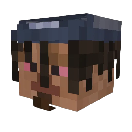 copmystyle Minecraft avatar head, 3D render