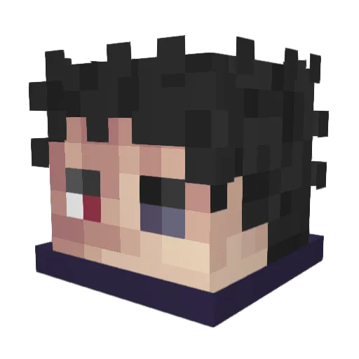 copper_helmet Minecraft avatar head, 3D render