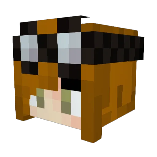 copperrose711 Minecraft avatar head, 3D render
