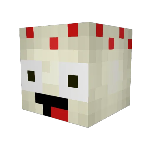 coppersnake Minecraft avatar head, 3D render