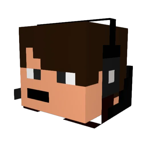 copra03 Minecraft avatar head, 3D render