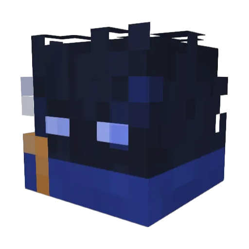 copy_ger Minecraft avatar head, 3D render