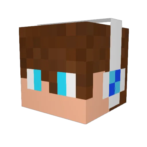 copycatchiller Minecraft avatar head, 3D render
