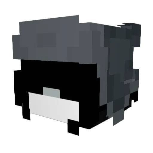 copycraft Minecraft avatar head, 3D render