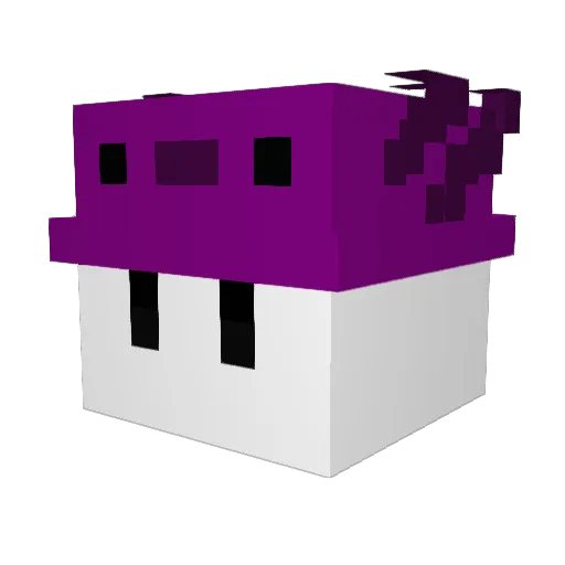 copyofacopyoac Minecraft avatar head, 3D render