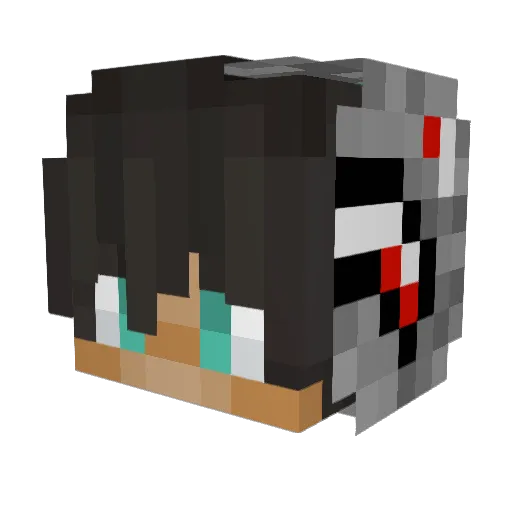 copyofmaxi_ Minecraft avatar head, 3D render