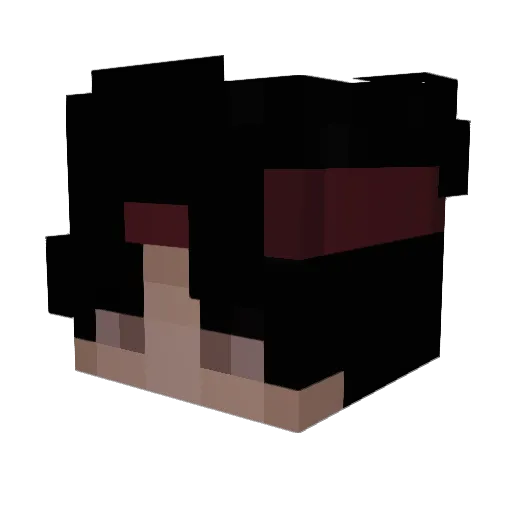 copyrightable Minecraft avatar head, 3D render