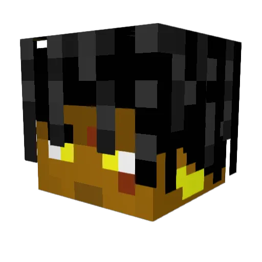 copysam Minecraft avatar head, 3D render