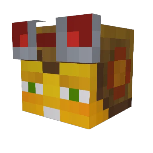 copysaurus Minecraft avatar head, 3D render