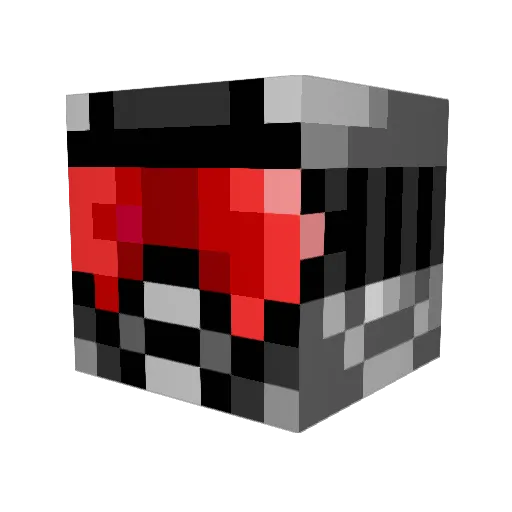 coquelicot Minecraft avatar head, 3D render