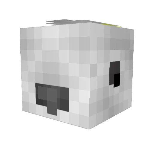 cor954 Minecraft avatar head, 3D render