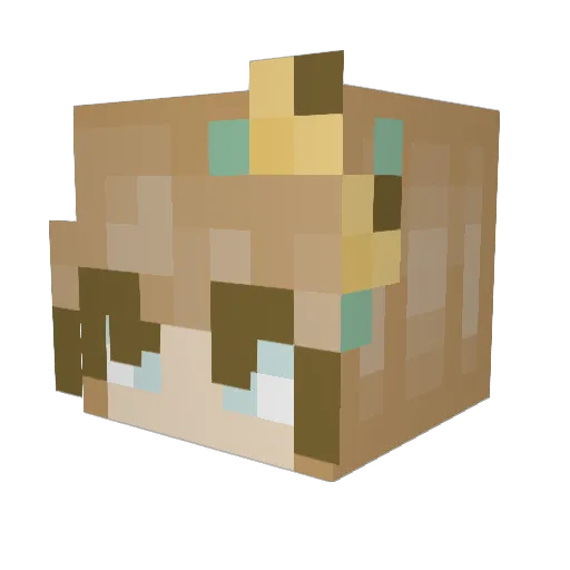 cora0811 Minecraft avatar head, 3D render