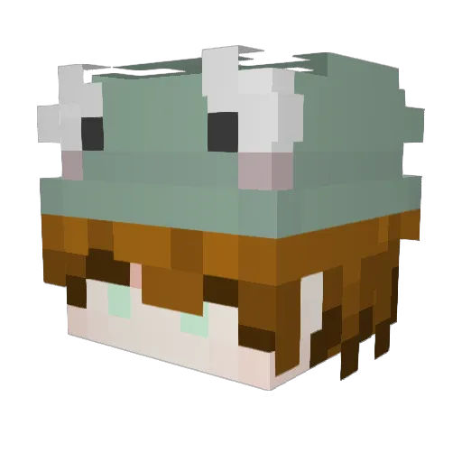 corahl Minecraft avatar head, 3D render