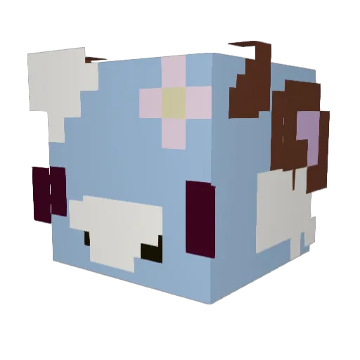 coralicious11 Minecraft avatar head, 3D render