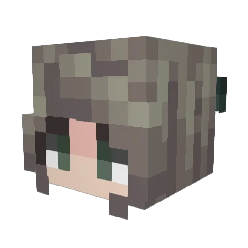 coramyre Minecraft avatar head, 3D render