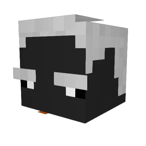 corare Minecraft avatar head, 3D render