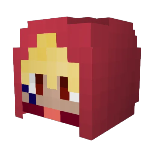 corasson Minecraft avatar head, 3D render