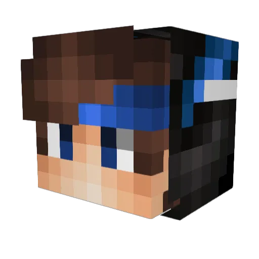 corbars Minecraft avatar head, 3D render