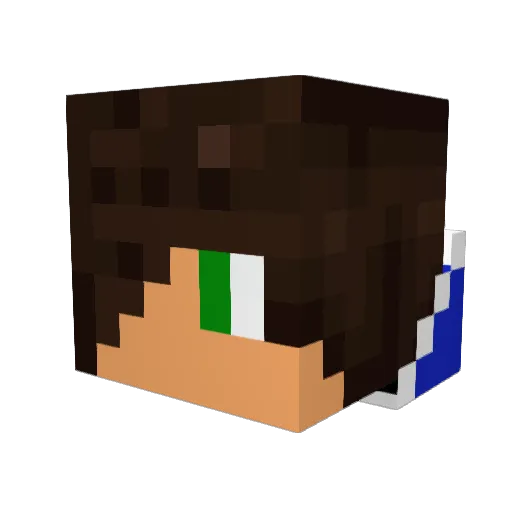 corbin62 Minecraft avatar head, 3D render