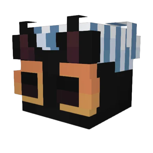 corblack7203 Minecraft avatar head, 3D render