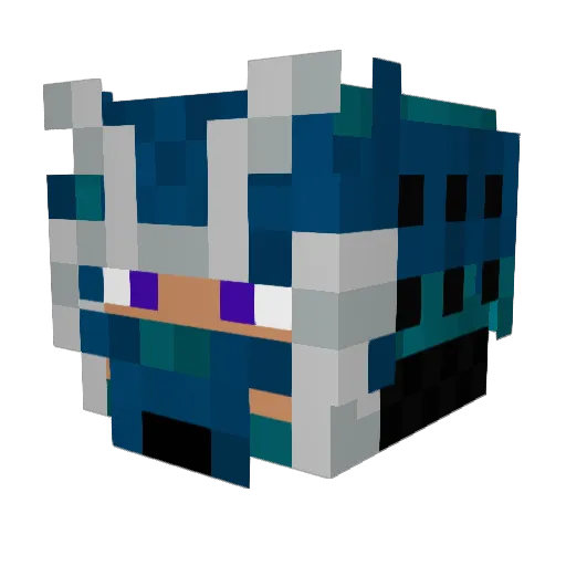 corbosiny Minecraft avatar head, 3D render
