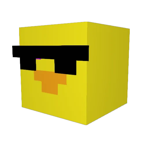 corbym Minecraft avatar head, 3D render
