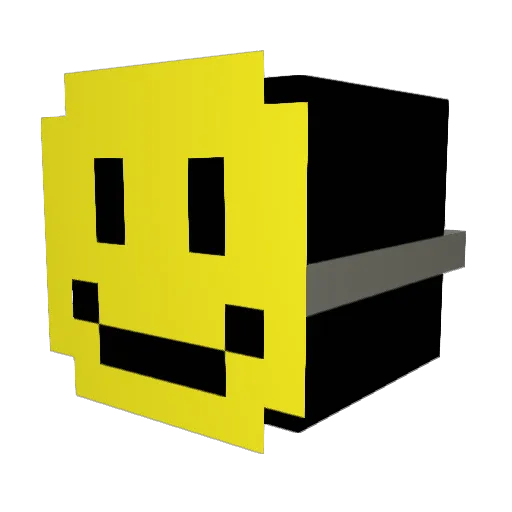 corcau Minecraft avatar head, 3D render