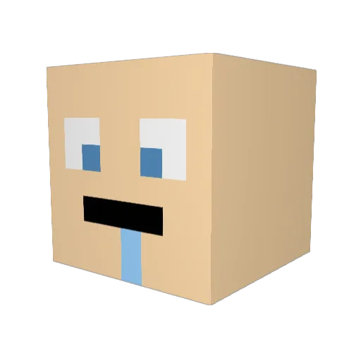 corcrafter2015 Minecraft avatar head, 3D render