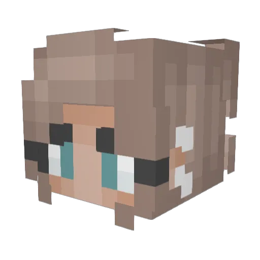 cordelia_rw Minecraft avatar head, 3D render
