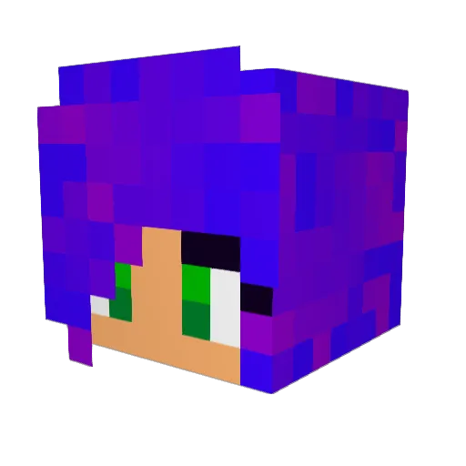 cordiemi Minecraft avatar head, 3D render
