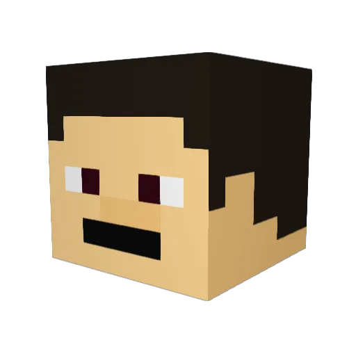 cordobeculiau Minecraft avatar head, 3D render