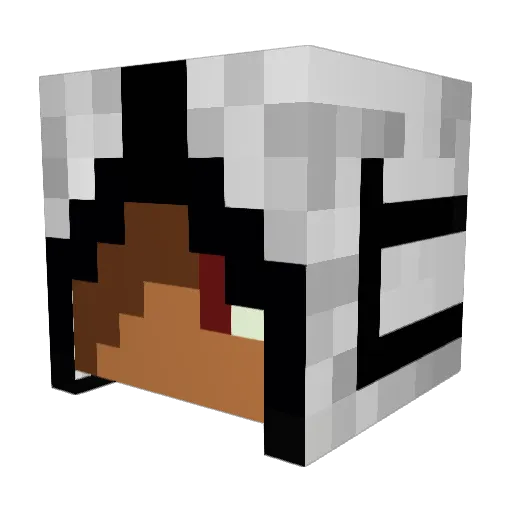 core2000 Minecraft avatar head, 3D render