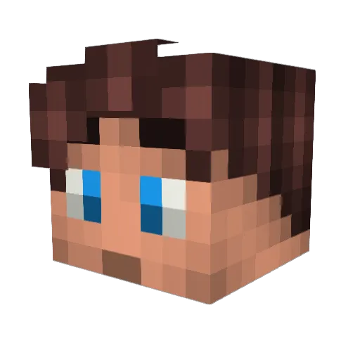 core516 Minecraft avatar head, 3D render