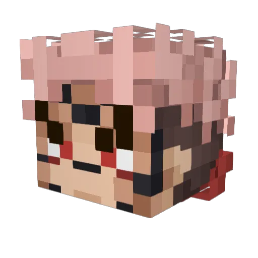 coreGamor Minecraft avatar head, 3D render
