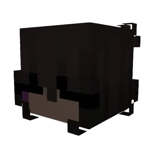 core_lina Minecraft avatar head, 3D render