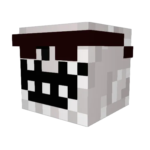core_was Minecraft avatar head, 3D render