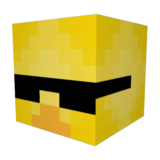 coreazone Minecraft avatar head, 3D render