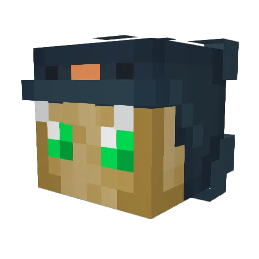 corekie Minecraft avatar head, 3D render