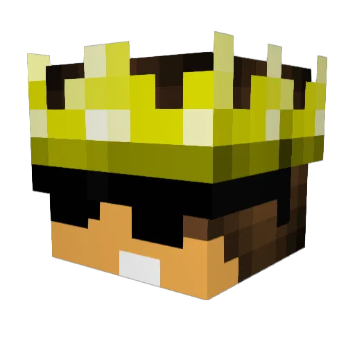 corentin_mc Minecraft avatar head, 3D render