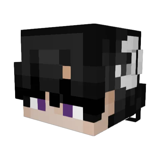 coreplush Minecraft avatar head, 3D render