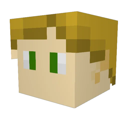 corey3 Minecraft avatar head, 3D render