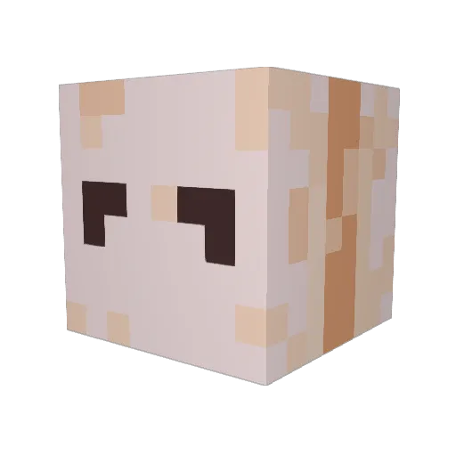 corey_pb Minecraft avatar head, 3D render