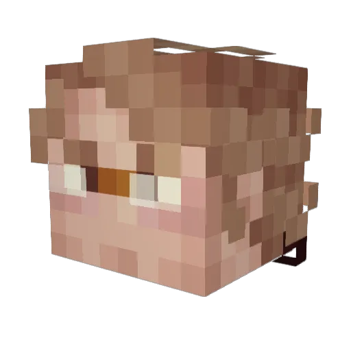 corinthian9 Minecraft avatar head, 3D render