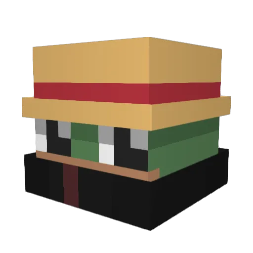 corinthus Minecraft avatar head, 3D render