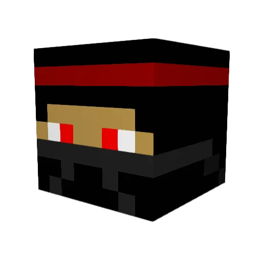 corky018 Minecraft avatar head, 3D render