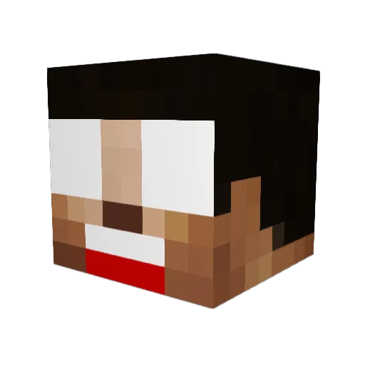 corky78 Minecraft avatar head, 3D render