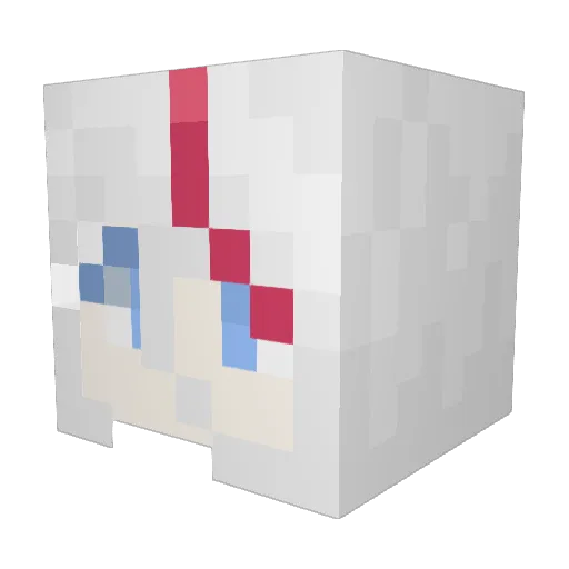 corlnae Minecraft avatar head, 3D render