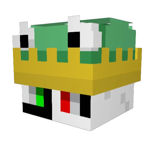 cormnpuff Minecraft avatar head, 3D render