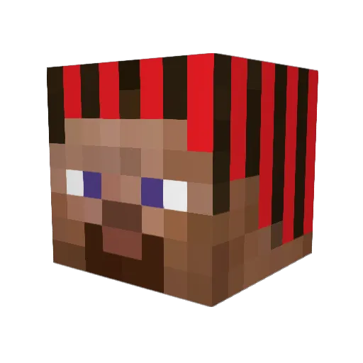corn61 Minecraft avatar head, 3D render