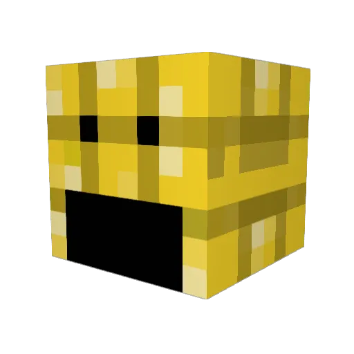corn8906 Minecraft avatar head, 3D render